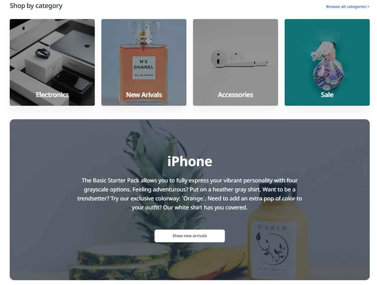 Imagen del proyecto E-commerce Minimalista con Astro